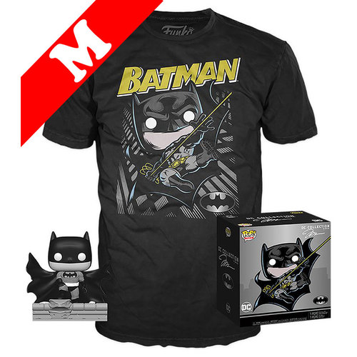 Funko DC Collection Pop! Tees #239 Jim Lee Batman (Hush) POP! Deluxe & T-Shirt Box Set - Exclusive Import - New, Mint [Size: Medium]