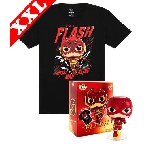 Funko Pop! Tees #713 The Flash POP! Vinyl & T-Shirt Box Set - Exclusive Import - New, Mint [Size: XXL]