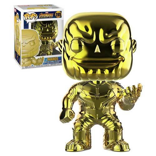 Funko POP! Marvel Avengers Infinity War #289 Thanos (Yellow Chrome) - New, Mint Condition