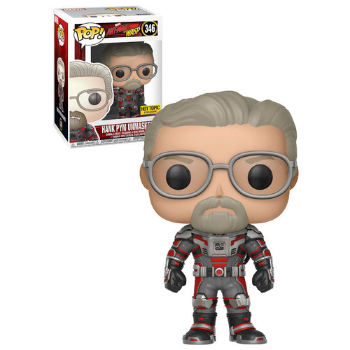 Funko POP! Marvel Ant-Man And The Wasp #346 Hank Pym Unmasked - Hot Topic Exclusive Import - New, Mint Condition