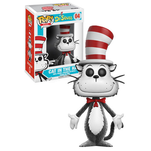 Funko POP! Books Dr. Seuss #04 Cat In The Hat (Flocked) - New, Mint Condition
