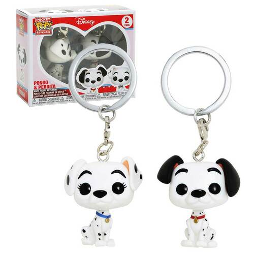Funko POCKET POP! Keychain 2 Pack Disney - Pongo And Perdita - New, Mint Condition