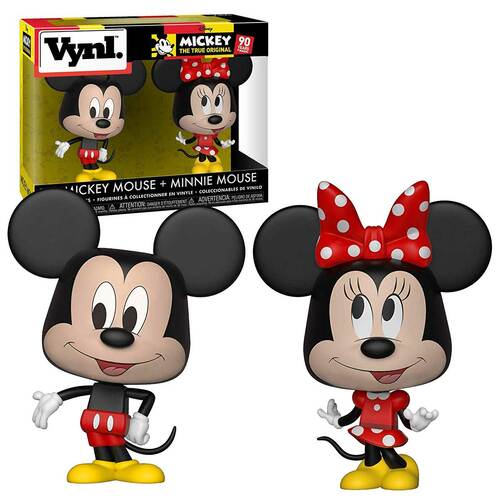 Funko Vynl. Disney Mickey 90 Years - Mickey Mouse + Minnie Mouse - New, Mint Condition