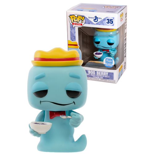 Funko POP! Ad Icons General Mills #35 Boo Berry (With Cereal) - Funko Shop Limited Exclusive - New, Very Minor Damage