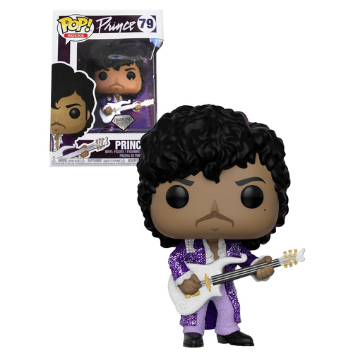 Funko POP! Rocks Prince #79 Prince (Purple Rain) (Glitter) - Diamond Collection - New, Mint Condition