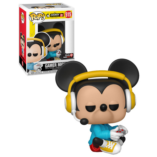 Funko POP! Disney Mickey Mouse 90 Years #515 Gamer Mickey (Seated) - Gamestop Exclusive Import - New, Mint Condition