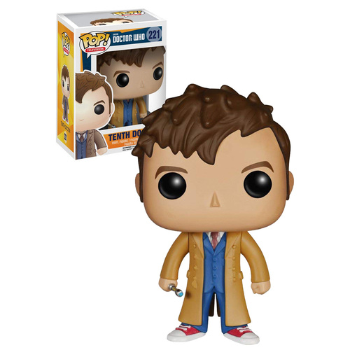 Funko POP! BBC Doctor Who #221 Tenth Doctor - New, Mint Condition, Vaulted