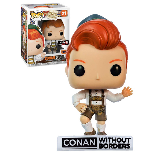 Funko POP! Conan Without Borders #21 Conan O'Brien (Bavarian Conan) - Gamestop Exclusive Import - New, Mint Condition