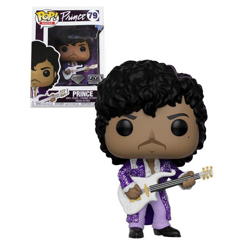 Funko POP! Rocks Prince #79 Prince (Purple Rain) (Glitter) - Diamond Collection - FYE Exclusive Import - New, Mint Condition