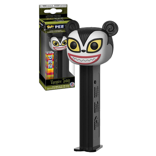 Funko POP! Pez  Vampire Teddy (The Nightmare Before Christmas) Limited Edition Candy & Dispenser - New, Mint Condition