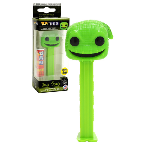 Funko POP! Pez  Oogie Boogie (The Nightmare Before Christmas) Limited Glow Edition Candy & Dispenser - New, Mint Condition