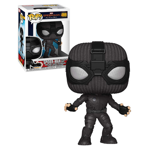 Funko POP! Marvel Spider-Man Far From Home #469 Spider-Man Stealth Suit - New, Mint Condition