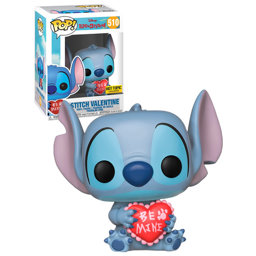 Funko POP! Disney Lilo And Stitch #510 Stitch Valentine - Hot Topic Exclusive Import - New, Mint Condition