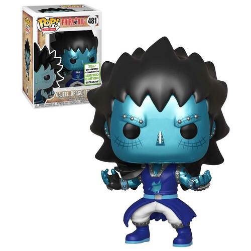 Funko POP! Animation Fairy Tail #481 Gajeel (Dragon Force) - 2019 Emerald City Comic Con (ECCC) Exclusive - New, Mint Condition