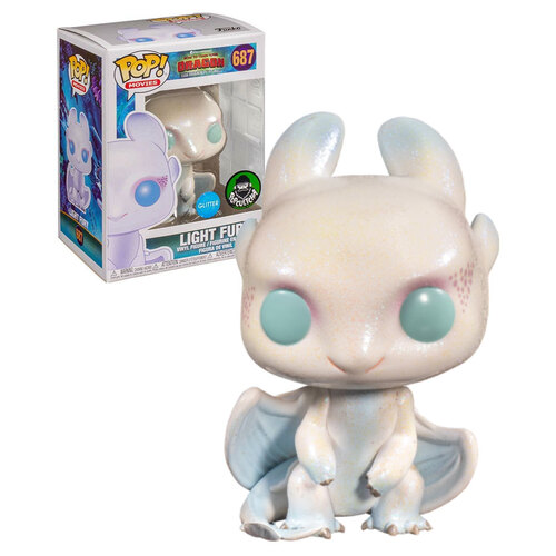 Funko POP! Movies How To Train Your Dragon #687 Light Fury - Popcultcha Exclusive - New, Mint Condition