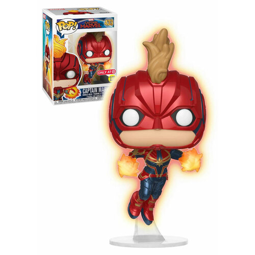 Funko POP! Marvel #433 Captain Marvel (Masked, Glows In The Dark) - Target Limited Edition - New, Mint Condition
