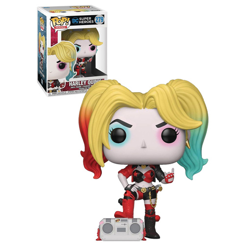 Funko POP! Heroes #279 Harley Quinn (Rebirth - With Boombox) - New, Mint Condition