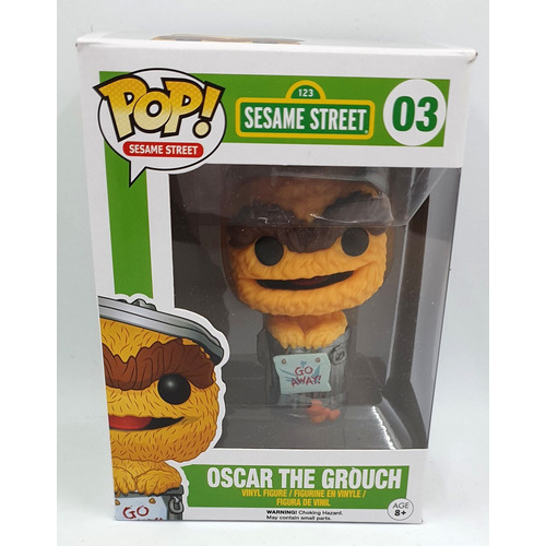 Funko POP! Sesame Street #03 Oscar The Grouch (Orange - Vaulted) - New, Slight Box Damage