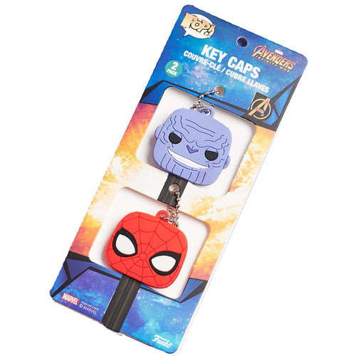 Funko Collector Corps Key Caps (Thanos And Spider-Man) - New, Mint Condition