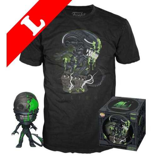 Funko POP! Movies Collectors Box: Alien 40th Anniversary #731 POP! & Tee Set - Exclusive Import - New, Mint Condition [Size: Large]