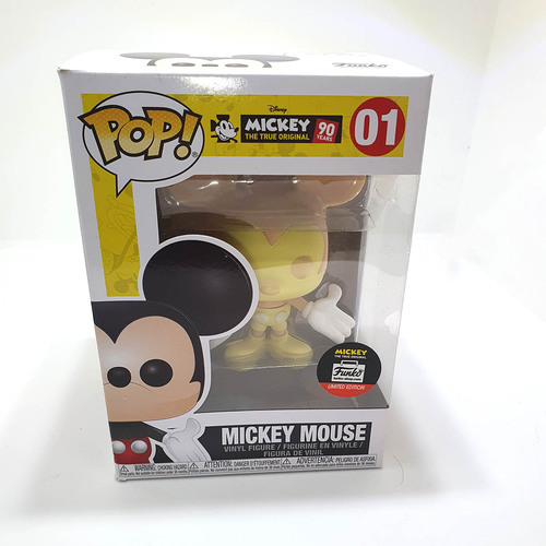 Funko POP! Disney #01 Mickey Mouse (Peaches & Cream) - Funko Shop Limited Exclusive - New, Minor Box Damage
