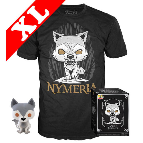 Funko Pop! Tees Game Of Thrones #76 Nymeria POP! Vinyl & T-Shirt Box Set - Exclusive Import - New, Mint [Size: XL]