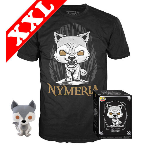 Funko Pop! Tees Game Of Thrones #76 Nymeria POP! Vinyl & T-Shirt Box Set - Exclusive Import - New, Mint [Size: XXL]