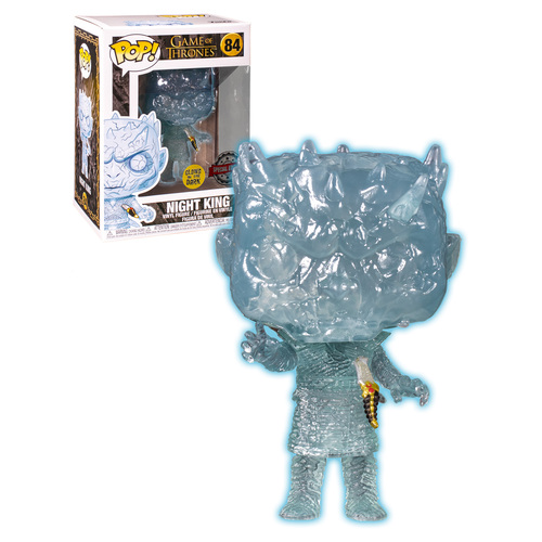 Funko POP! Game Of Thrones #84 Crystal Night King With Dagger (Glows In The Dark) - New, Mint Condition
