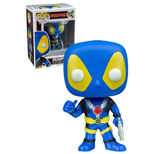 Funko POP! Marvel #112 X-Men Deadpool (X-Men Thumbs Up - Blue/Yellow) - New, Mint Condition