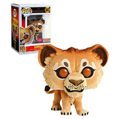 Funko POP! Disney The Lion King #547 Simba (Flocked) - Limited Box Lunch Exclusive - New, Mint Condition