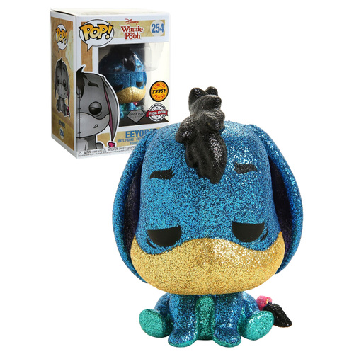 Funko POP! Disney Winnie The Pooh #254 Eeyore (Diamond Collection Glitter) - Limited Edition Chase - New, Mint Condition