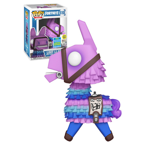 Funko POP! Games Fortnite #510 Loot Llama - Funko 2019 San Diego Comic Con (SDCC) Limited Edition - New, Mint Condition