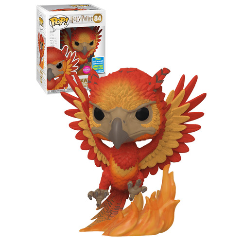 Funko POP! Harry Potter #84 Fawkes (Flocked) - Funko 2019 San Diego Comic Con (SDCC) Limited Edition - New, Mint Condition