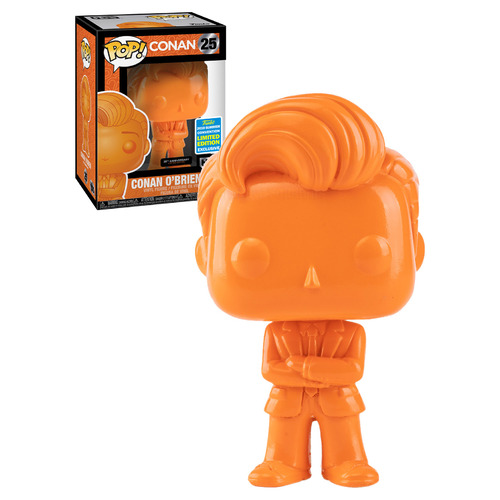 Funko POP! Conan #25 Conan O'Brien (Orange) - Funko 2019 San Diego Comic Con (SDCC) Limited Edition - New, Mint Condition