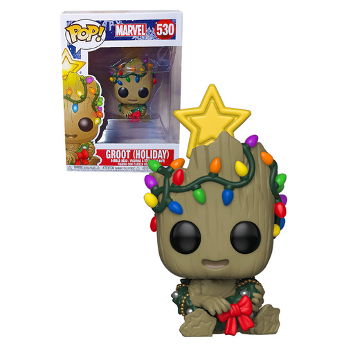 Funko POP! Marvel Holiday #530 Guardians Of The Galaxy Vol 2 Groot - New, Mint Condition