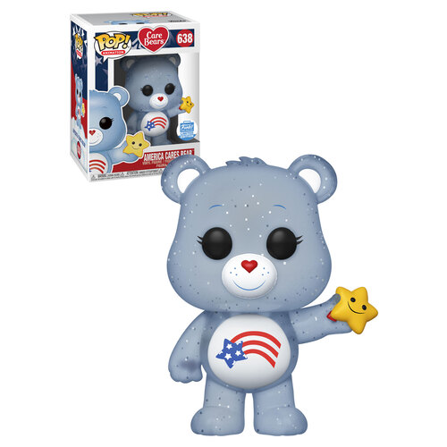 Funko POP! Animation Care Bears #638 America Cares Bear - Funko Shop Limited Edition - New, Mint Condition