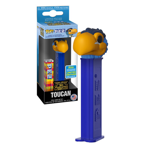 Funko POP! Pez Toucan 2019 San Diego Comic Con (SDCC) Limited Edition Candy & Dispenser - New, Mint Condition