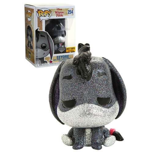 Funko POP! Disney Winnie The Pooh #254 Eeyore (Diamond Collection Glitter) - Limited Hot Topic Exclusive - New, Mint Condition