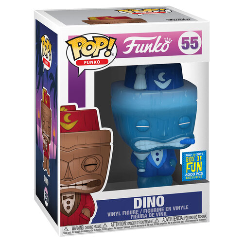 Funko POP! Fantastik Plastik #55 Dino (Translucent) - 2019 Fundays Box Of Fun (SDCC) Limited Edition 6000 pcs - New, Mint Condition