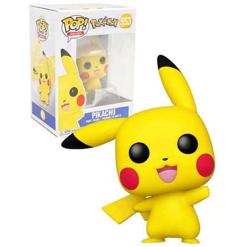 Funko POP! Games Pokemon #553 Pikachu (Waving) - New, Mint Condition