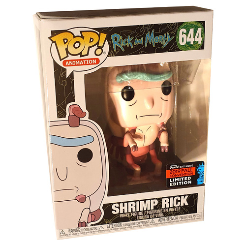 Funko POP! Animation Rick And Morty #644 Shrimp Rick - Funko 2019 New York Comic Con (NYCC) Limited Edition - New, Mint Condition