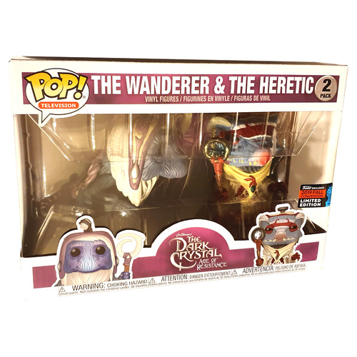 Funko POP! Television The Dark Crystal 2 Pack The Wanderer & The Heretic - Funko 2019 New York Comic Con (NYCC) Limited Edition - New, Mint Condition
