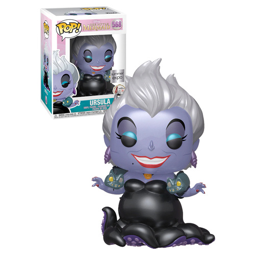 Funko POP! Disney The Little Mermaid 30 Years #568 Ursula With Eels (Metallic) - Limited Boxlunch Exclusive - New, Mint Condition