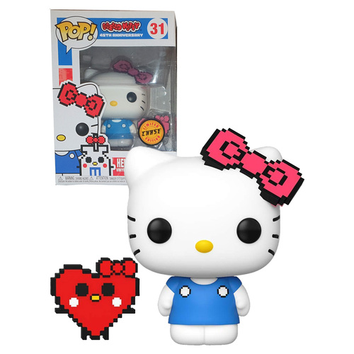 Funko POP! Sanrio #31 Hello Kitty (Anniversary 8-Bit) - Limited Chase Edition - New, Mint Condition