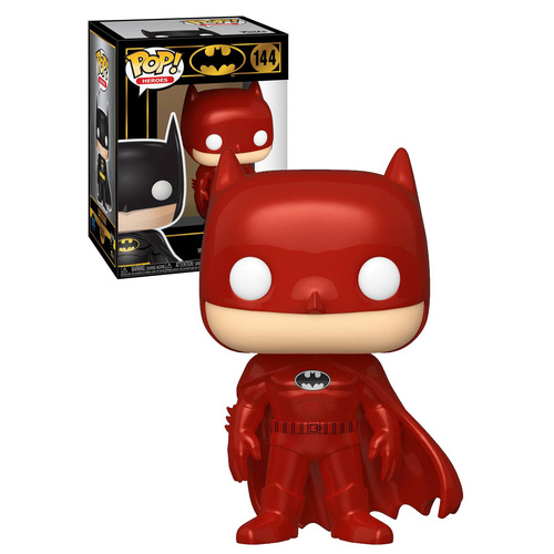 Funko POP! Heroes Batman #144 Batman (Red Metallic) - New, Mint Condition