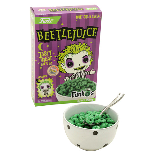 Funko Beetlejuice FunkO's Cereal With Pocket Pop! - BoxLunch Exclusive Import - New, Slight Box Damage