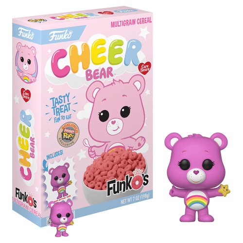 Funko Care Bears 'Cheer Bear' FunkO's Cereal With Pocket Pop! - BoxLunch Exclusive Import - New, Slight Box Damage