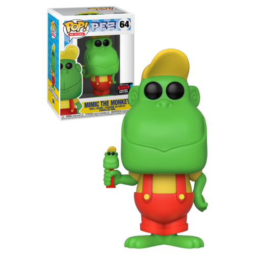 Funko POP! Ad Icons Pez #64 Mimic The Monkey (Green) - 2019 New York Comic Con (NYCC) Limited Edition - New, Mint Condition