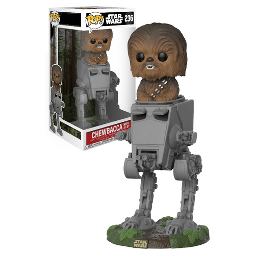 Funko POP! Star Wars POP! Deluxe #236 Chewbacca With AT-ST - New, Mint Condition