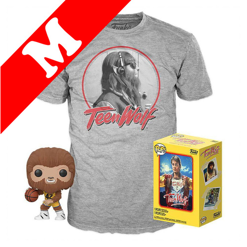 Funko Pop! Tees #772 Teen Wolf Scott Howard (Flocked) POP! Vinyl & T-Shirt Box Set - Exclusive Import - New, Mint [Size: Medium]